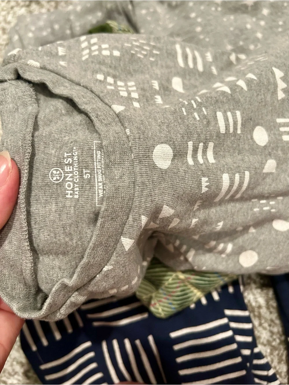 HonestBaby 5T Pajama Lot 10 Sets Organic Cotton(in like new-excellent condition)